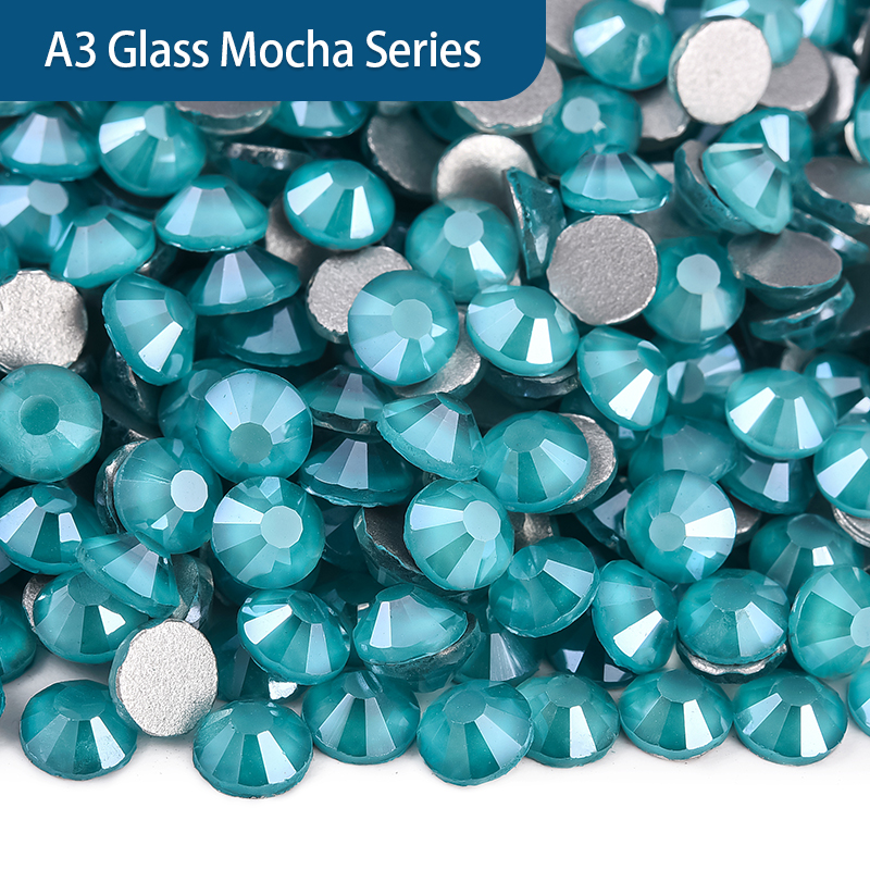 OLeeya Crystal Mocha Non Hotfix Rhinestones Strass Nails Crystals Diamond For Nail Art 