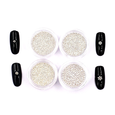 0.8-2mm metal caviar beads for nail art decoration