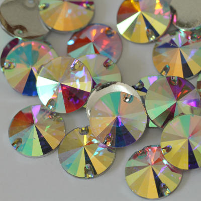 Wholesale plastic resin sew on gemstones