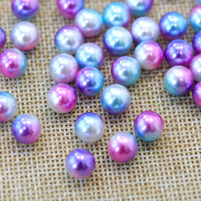 Multicolor Rainbow Natural Loose Freshwater Pearls no Hole Design Pearl Tiara Crown